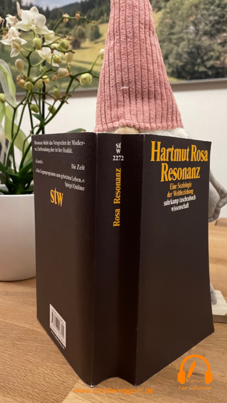 Resonanz Eine Soziologie der Weltbeziehung von Hartmut Rosa erschienen im suhrkamp taschenbuch, 6. Auflage, 2022. (Foto: Valerie Wagner)