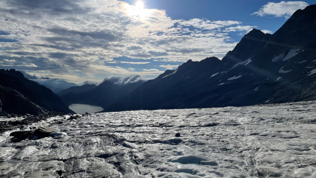 Letzte Etappe unserer Gletscherwanderung. (Foto: Valerie Wagner)